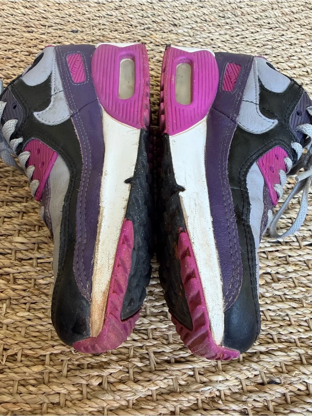 💜👟 Nike Air Max 90 GS “Dark Raisin” Youth Sneakers Size 2Y Big Girls 👟💜